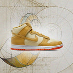 Dunk High Wheat Gold and Safety Orange - Team Gold/Wheat Gold