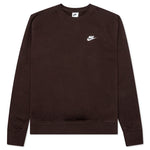 Sportswear Club Fleece Crew - Brown Basalt/White