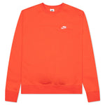 Sportswear Club Fleece Crew - Team Orange/White