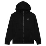Sportswear Club Fleece Full-Zip Hoodie - Black/Iron Grey/White