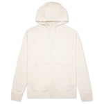 Sportswear Club Fleece Full-Zip Hoodie - Light Bone/White