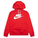 Sportswear Club Fleece Graphic Pullover Hoodie - University Red/White