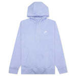 Sportswear Club Fleece Pullover Hoodie - Light Marine/White