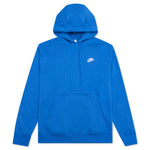 Sportswear Club Fleece Pullover Hoodie - Signal Blue/White