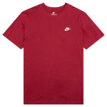 Sportswear Club T-Shirt - Pomegranate/White