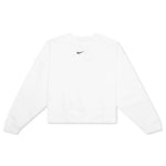 Sportswear Collection Essentials Women's Oversized Fleece Crew Sweatshirt - White/Black