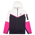 Sportswear Tech Fleece Full Zip Up Hoodie - Phantom/Cave Purple/Active Pink