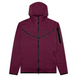 Sportswear Tech Fleece Full Zip Up Hoodie - Rosewood/Black