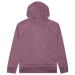 Sportswear Women's Club Essential 1/4 Zip Fleece Hoodie - Dark Wine/Heather