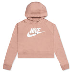 Sportswear Women's Essential Cropped Hoodie - Rose Whisper/White