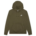 Sportswear Women’s Essential Fleece Pullover Hoodie - Medium Olive/White