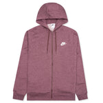 Sportswear Women's Fleece Full-Zip Hoodie - Dark Wine/Heather