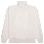 Nike Life Cable Knit Turtleneck Sweater - Light Bone