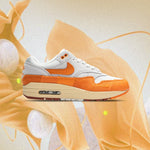 Womens Air Max 1 Magma Orange - Light Bone/Magma Orange/Neutral Grey