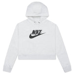 Sportswear Women's Essential Cropped Hoodie - Birch Heather/Black
