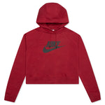 Sportswear Women's Essential Cropped Hoodie - Pomegranate/Black