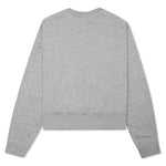 Women's Sportswear Essentials Fleece Crew - Dark Grey Heather/White