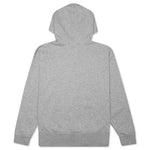 Women's Sportswear Fleece Hoodie - Dark Grey Heather/Matte Silver