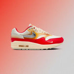 Women's Air Max 1 '87 PRM 'Soft Vinyl' - Sail/Metallic Silver/Siren Red