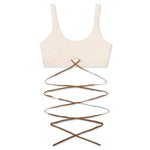 Nike x Jacquemus Women's Bra - Pearl White/Sail/Dark Driftwood
