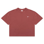 NikeLab Women's Fleece T-Shirt - Cedar/White