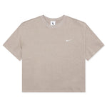 NikeLab Women's Fleece T-Shirt - Malt/White
