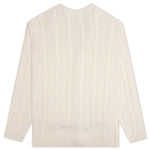 Cable Knit Cardigan Rebirth - Off White