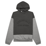 Nylon Fleece Hooded Sweater - Dark Heather Oatmeal/Ink