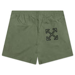 Arrow Outline Pajama Shorts - Army Green