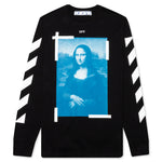 Blue Mona Lisa L/S Tee - Black/White