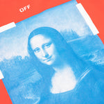 Blue Mona Lisa L/S Tee - Fiery Red/White
