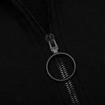 Caravaggio Arrow Slim Zip Hoodie - Black/White
