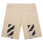 Caravaggio Diag Sweatshort - Dark Sand