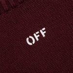 Diag Arrow Knit Crewneck - Barolo White