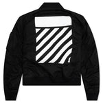 Diag Tab Bomber - Black/White