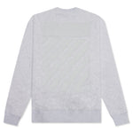 Diag Tab Slim Crewneck - Melange Grey