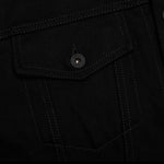 Diag Tab Slim Denim Jacket - Black/White