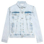 Diag Tab Slim Denim Jacket - Bleach Blue