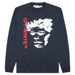 Face Arrow Skate L/S Tee - Outerspace/White