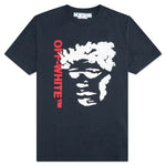 Face Arrow Slim S/S Tee - Outerspace/White