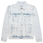 Graffiti EMB Denim Skate Jacket - Extreme Blue