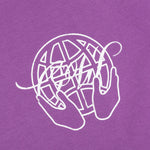 Hand Arrow Over S/S Tee - Orchid/White