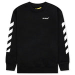 Kids Rubber Arrow Crewneck - Black/White