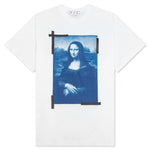 Mona Lisa Over S/S Tee - White/Blue