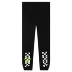 Opposite Arr Slim Sweatpants - Black/Lime
