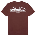 Paint Script Over Skate S/S Tee - Barolo/White