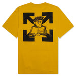 Pencil Arch S/S Over Tee - Ocher Yellow/Black