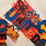 Kids Together Crewneck - Off White/Orange