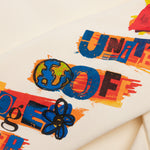 Kids Together Crewneck - Off White/Orange