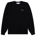 Wave Outl Diag Slim Crewneck - Black/White